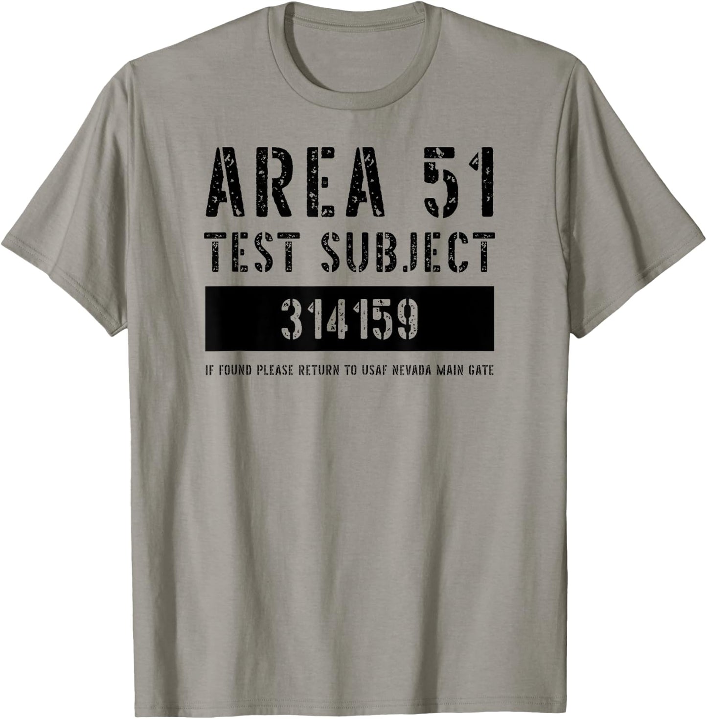 Area 51 Test Subject Alien Abduction Halloween Costume T-Shirt - T-Shirt | Sand
