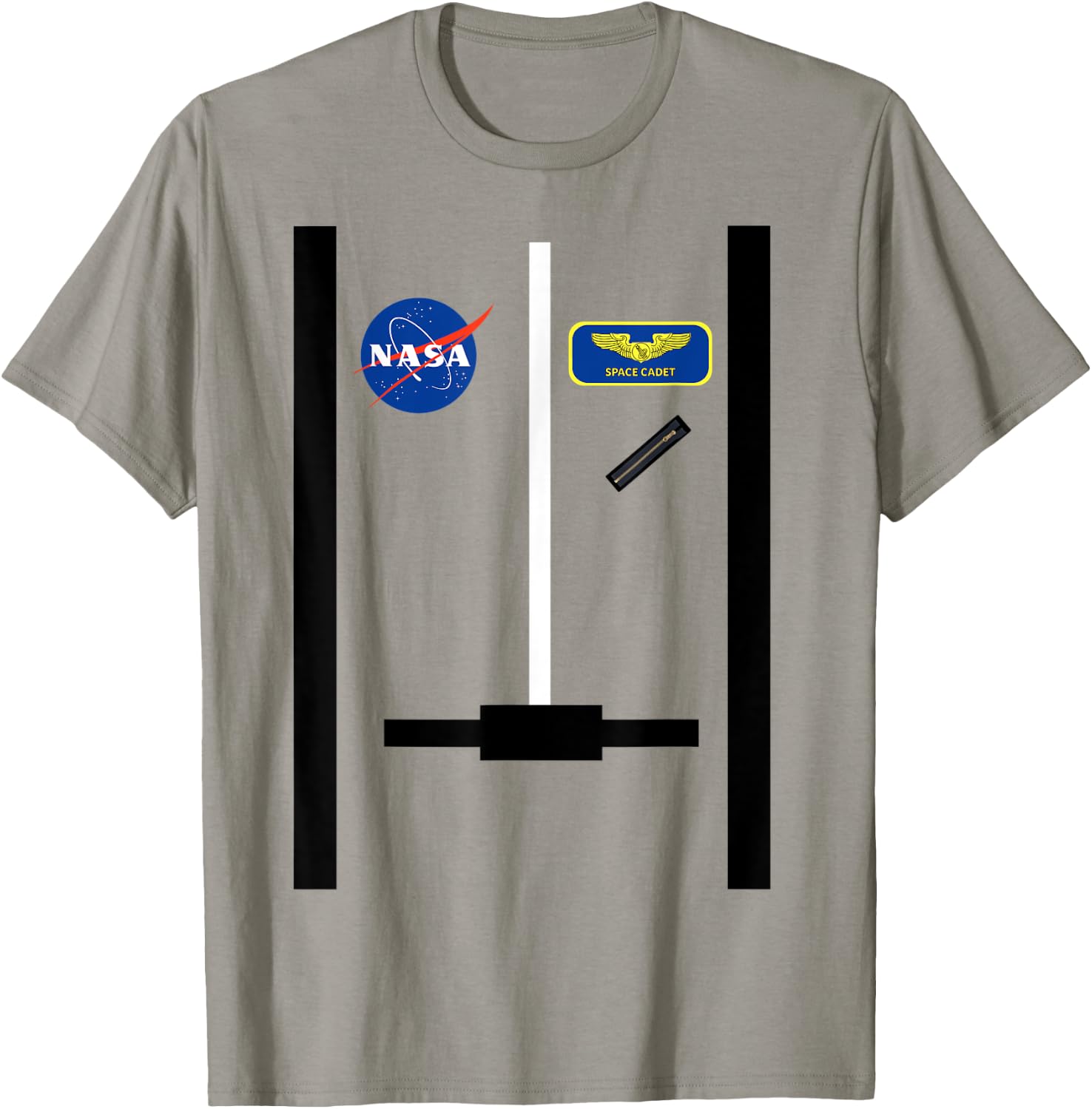 Astronaut NASA Pilot Orange NASA Space Cadet T-Shirt - T-Shirt | Sand