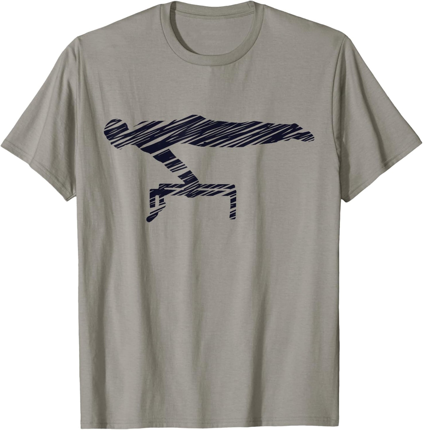 Motif gymnastics gymnast gymnastics fan vintage T-Shirt - T-Shirt | Sand