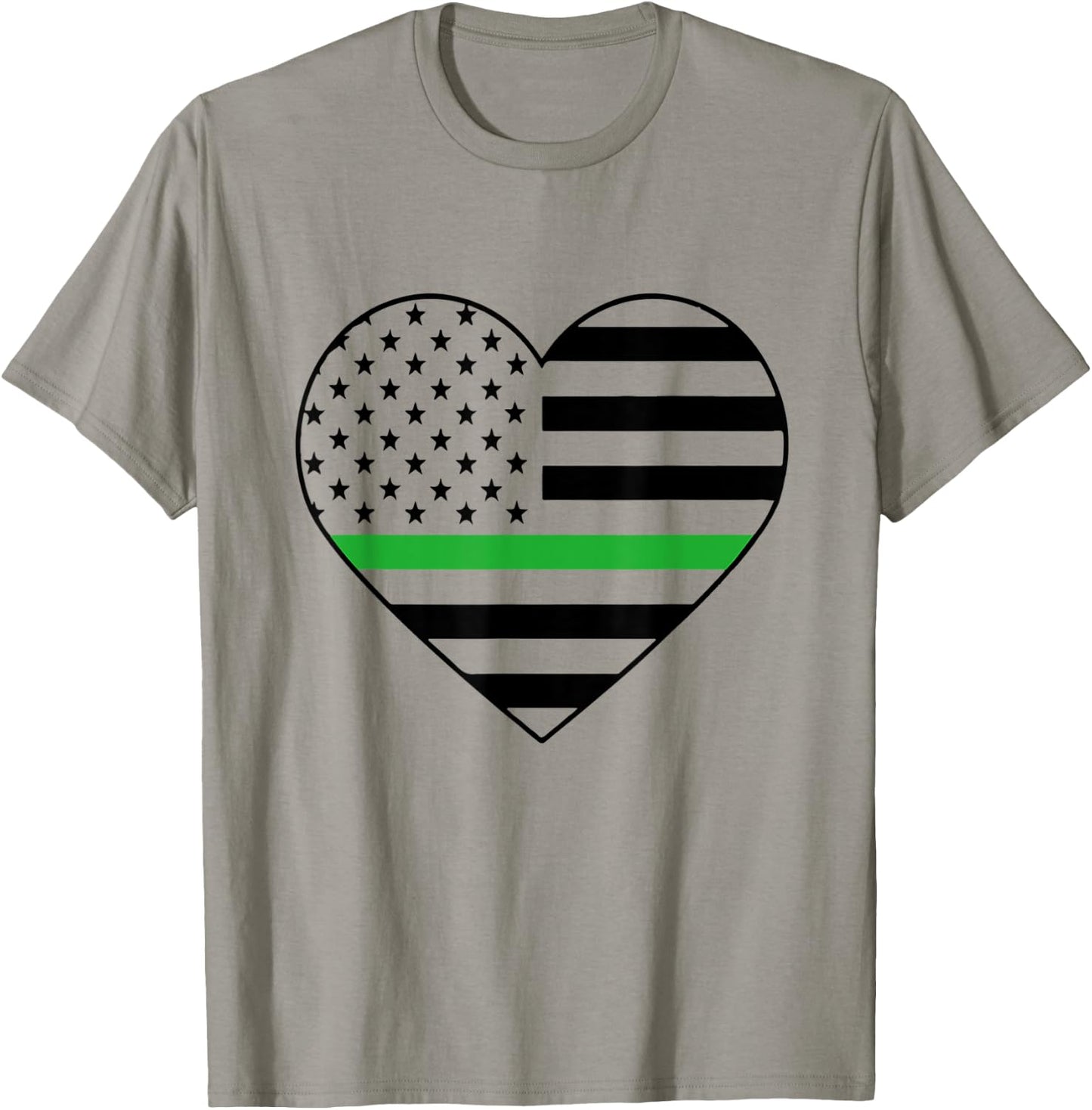 Green Line Military Border Patrol Park Ranger Women's Gift T-Shirt - T-Shirt | Sand