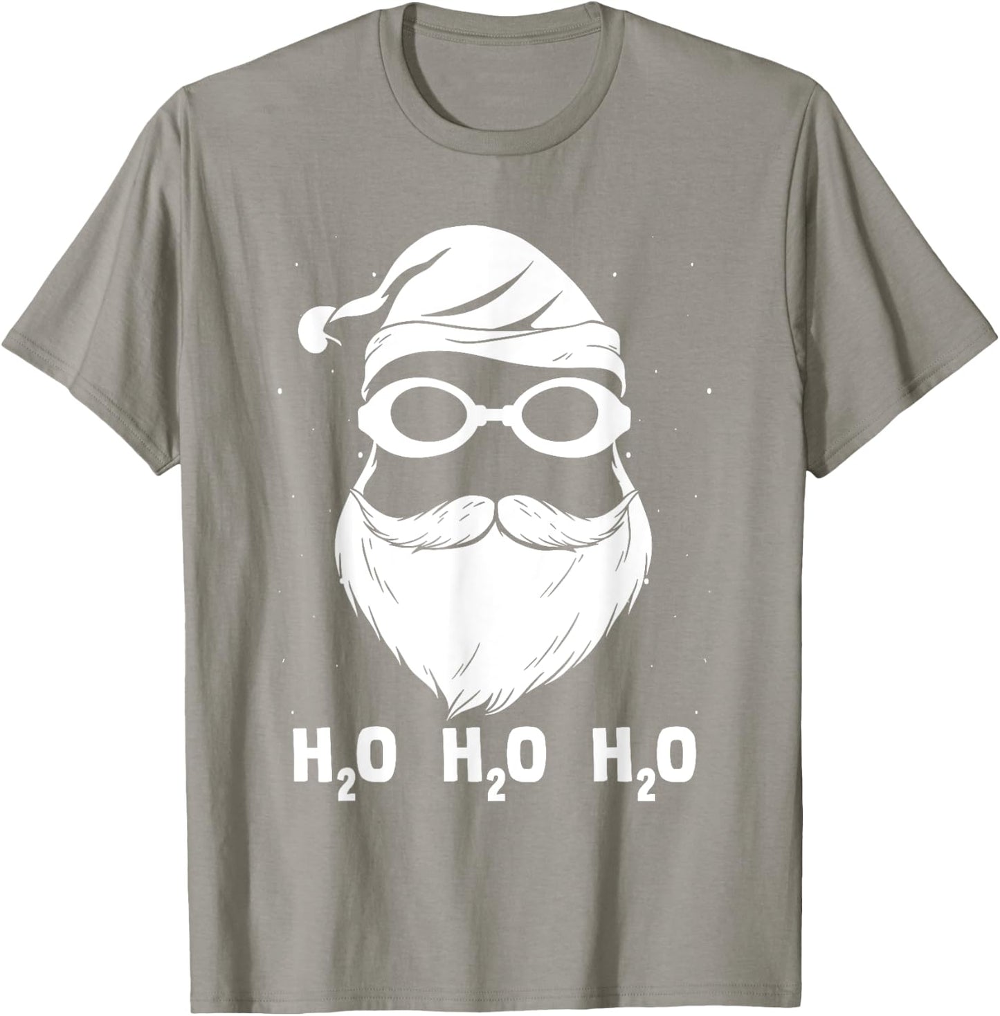 H2o H2o H2o Santa Claus Swimming Santa Hat Swimming Lover T-Shirt - T-Shirt | Sand