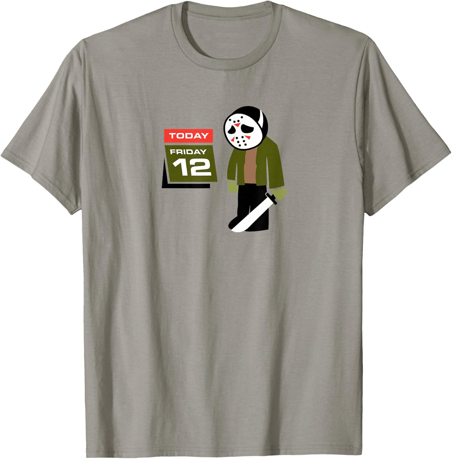 Logo Candy Jason Hates Friday 12th - Funny -Adults White Cotton Polyester Halloween T-Shirt - T-Shirt | Sand