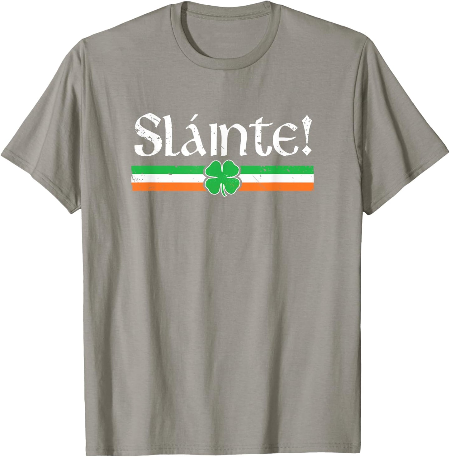 Slainte Shirt Irish Cheers Toast Shamrock St Paddys Day T-Shirt - T-Shirt | Sand