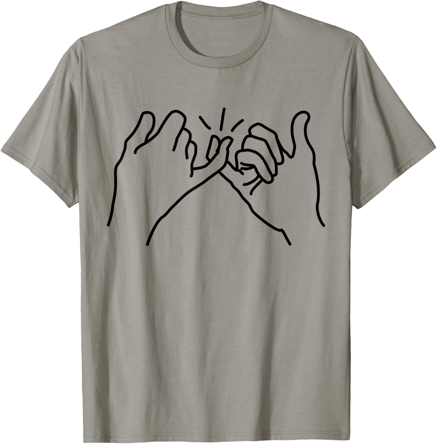 Pinky Swear Promise T-Shirt - T-Shirt | Sand