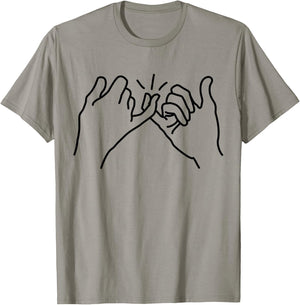 Pinky Swear Promise T-Shirt - T-Shirt | Sand