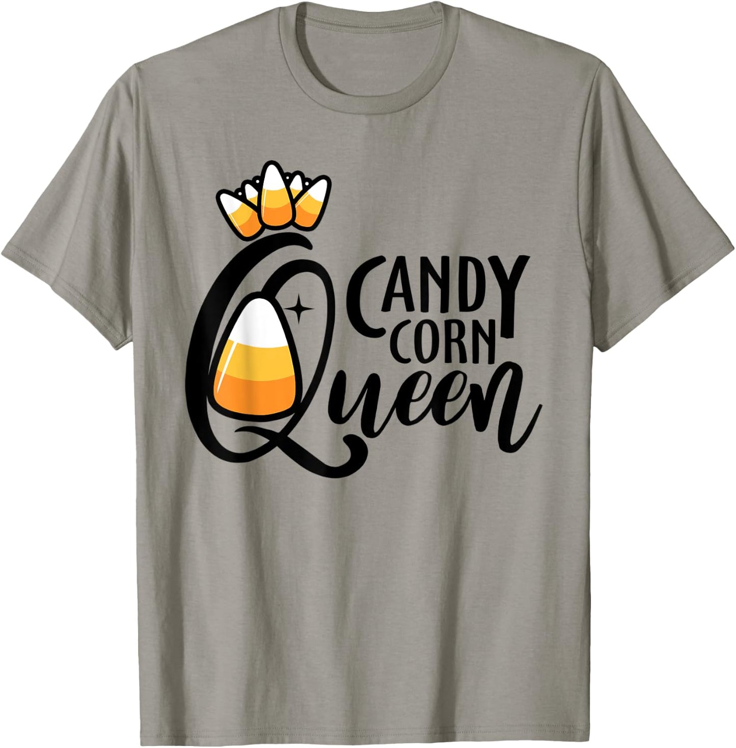 Candy Corn Queen Funny Halloween Costume T-Shirt - T-Shirt | Sand