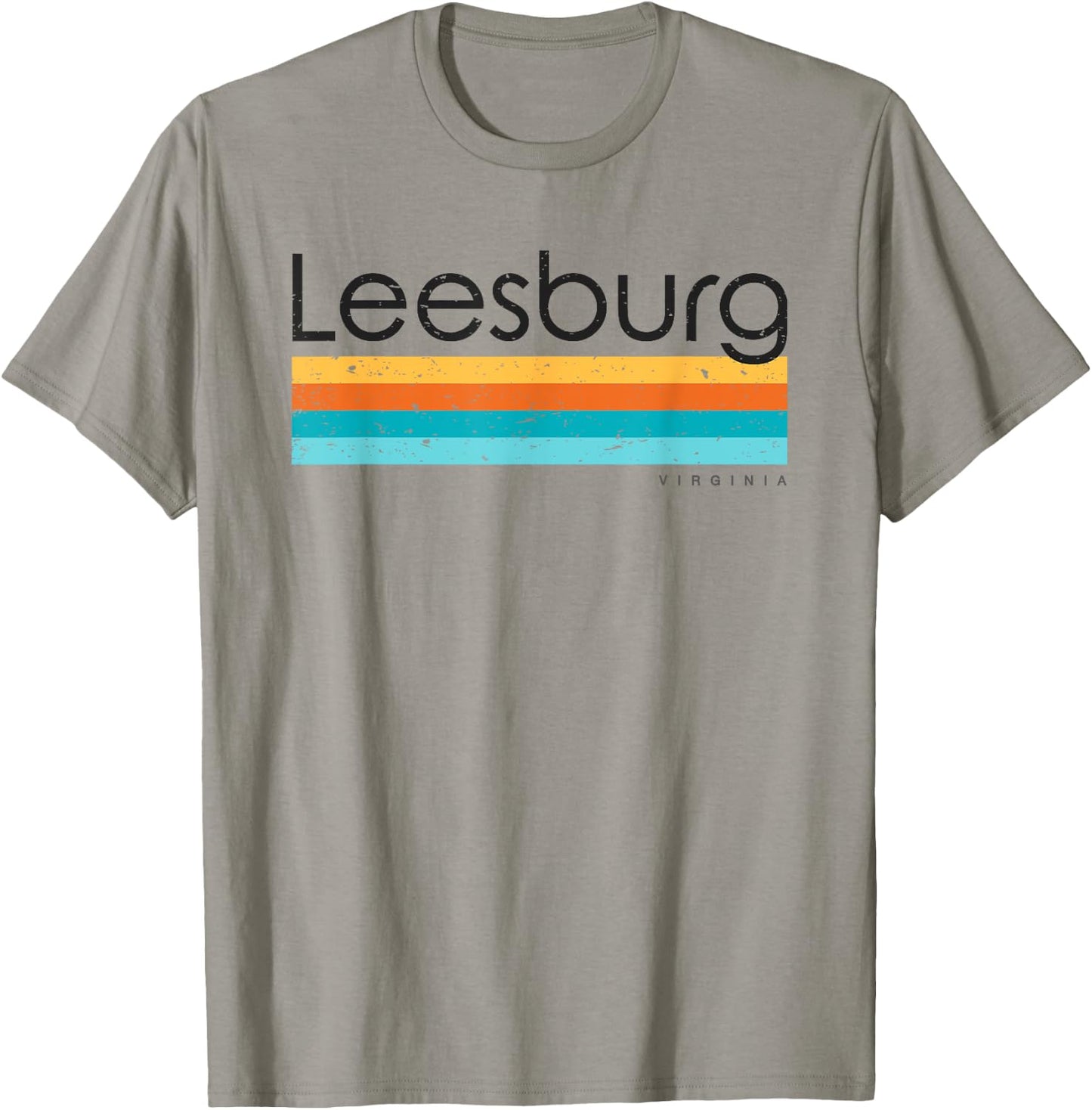 Vintage Leesburg Virginia VA Retro Design T-Shirt - T-Shirt | Sand