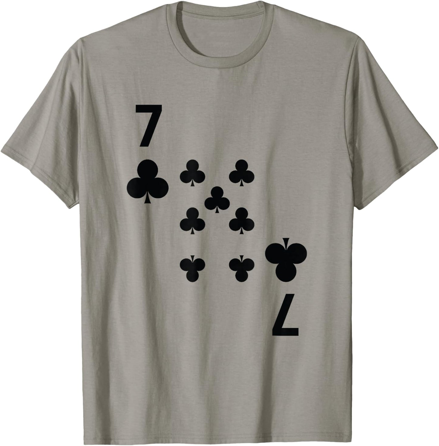 Seven of Clubs poker playing card costume shirt T-Shirt - T-Shirt | Sand