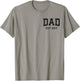 Dad Est 2017 Custom Dad Personalized Husband Father Grandpa T-Shirt - T-Shirt | Sand