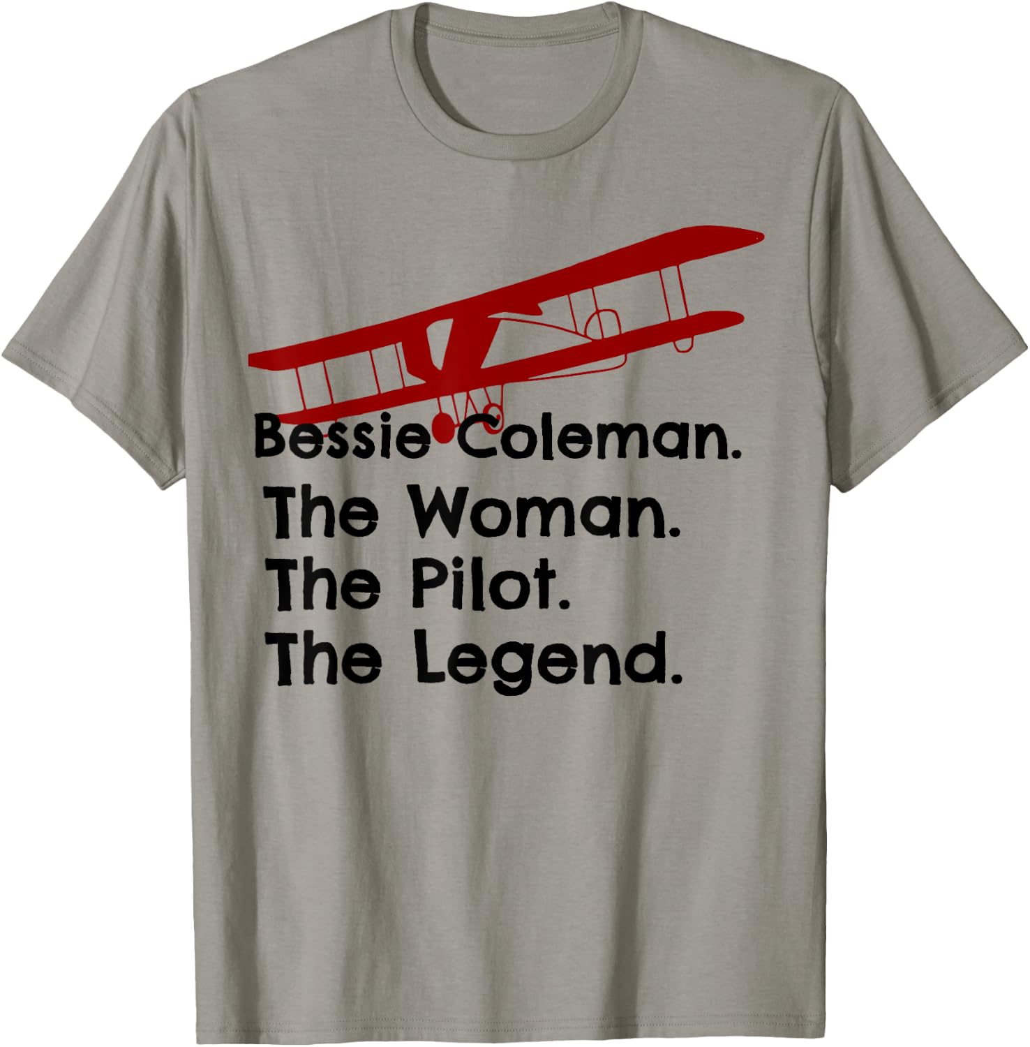 Bessie Coleman The Woman The Pilot The Legend Vintage T-Shirt - T-Shirt | Sand