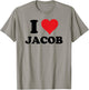 I Heart Jacob First Name I Love Personalized Stuff T-Shirt - T-Shirt | Sand
