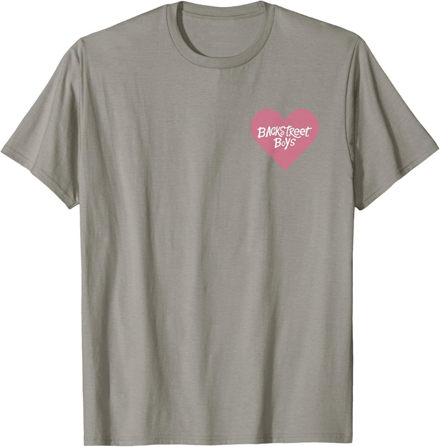 Backstreet Boys – Pink Heart Logo Pocket T-Shirt - T-Shirt | Sand