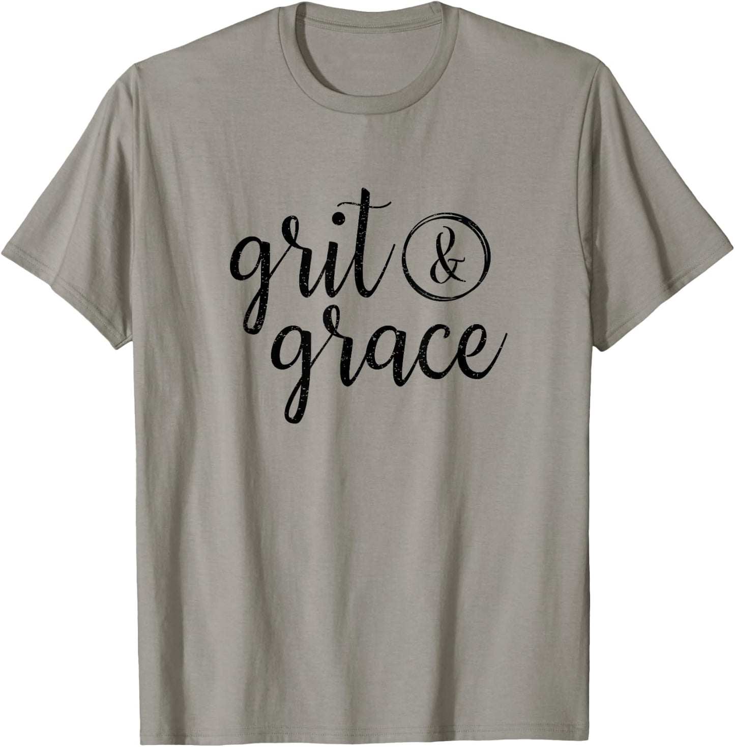 Grit & Grace Vintage Distressed Text T Shirt T-Shirt - T-Shirt | Sand