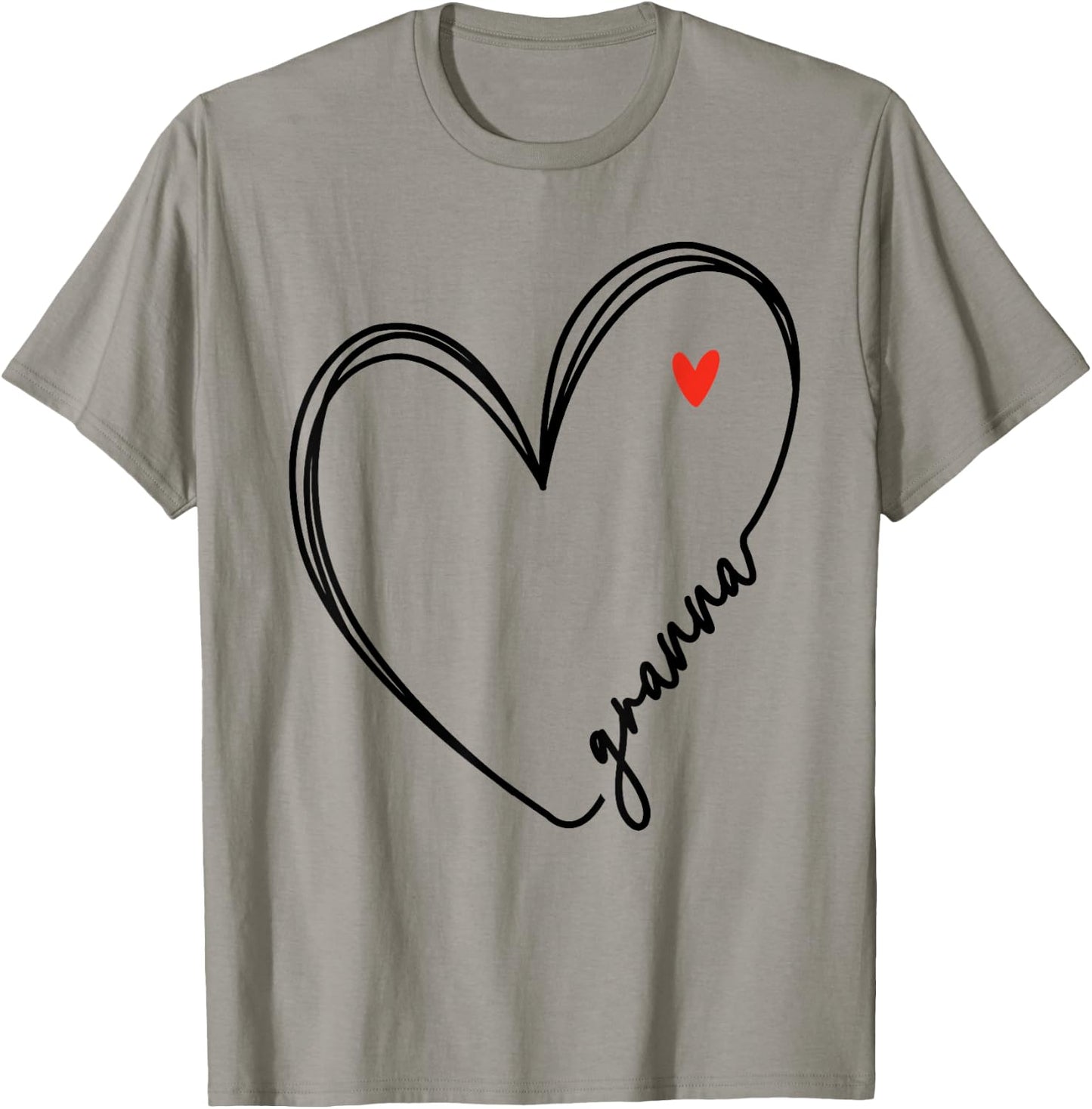Cute granna With Heart Girl Women Mom Mother T-Shirt - T-Shirt | Sand