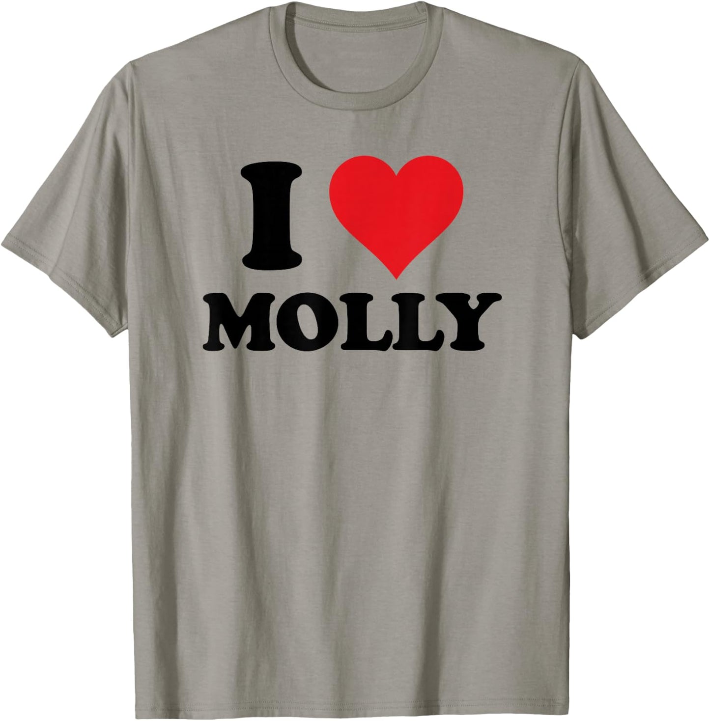 I Heart Molly First Name I Love Personalised Stuff T-Shirt - T-Shirt | Sand