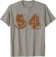 Football 54 Jersey Number T-Shirt - T-Shirt | Sand