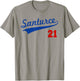 Santurce 21 Puerto Rico Baseball Boricua Men Women T-Shirt - T-Shirt | Sand