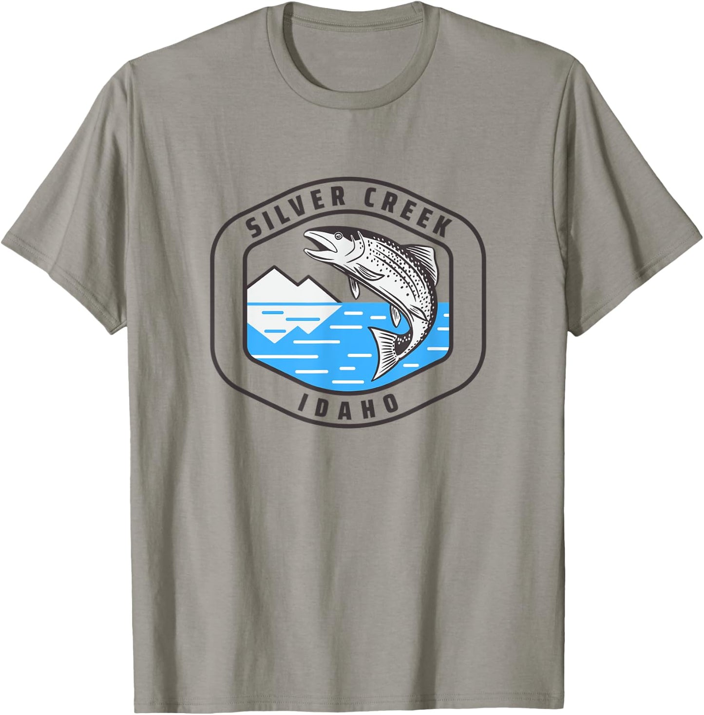 Silver Creek Idaho - Fly Fishing Fisherman T-Shirt - T-Shirt | Sand