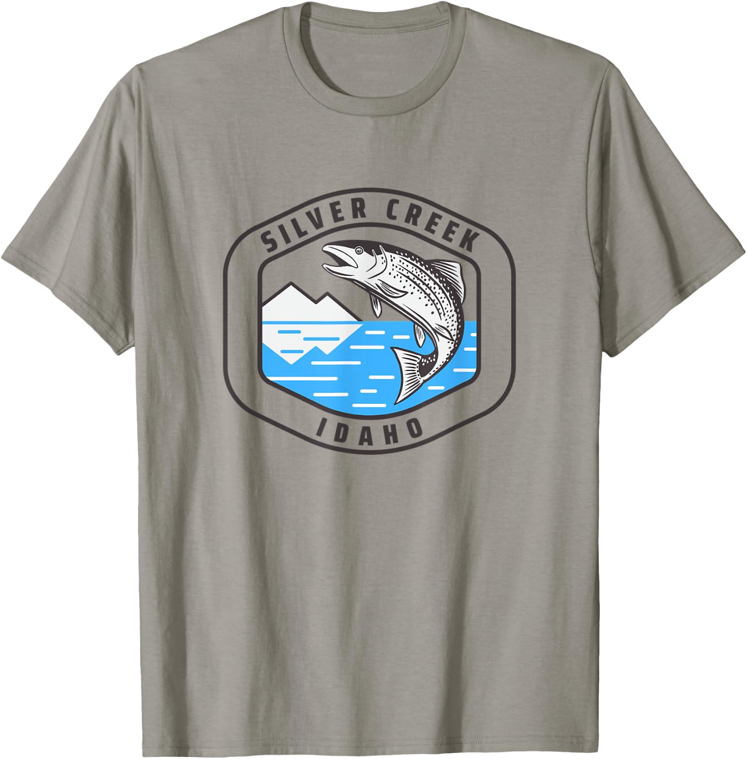 Silver Creek Idaho - Fly Fishing Fisherman T-Shirt - T-Shirt | Sand
