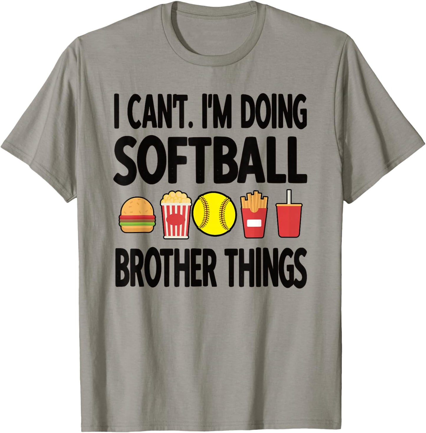 Softball Brother Things Proud Softball Player Bro T-Shirt - T-Shirt | Sand