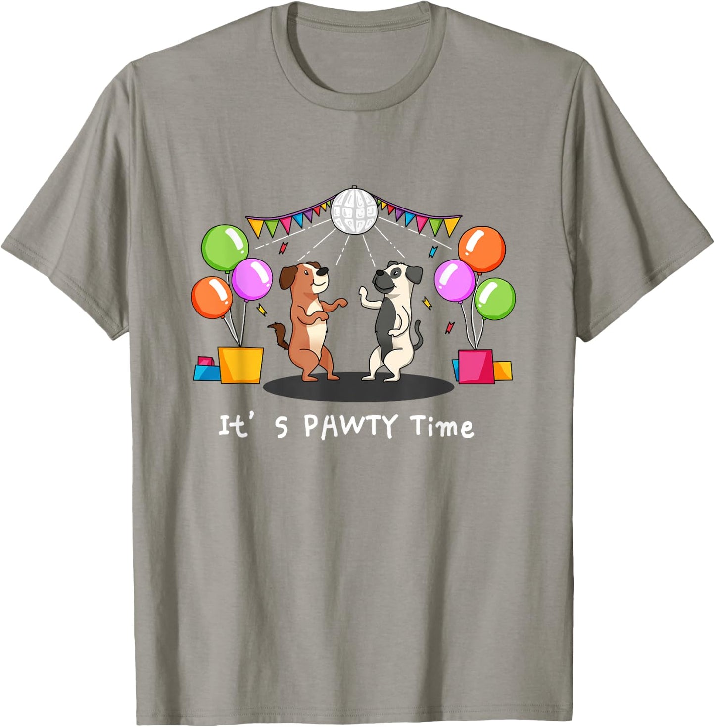 It's Pawty Time - Funny Dog Party Pun Women Girls Kids T-Shirt - T-Shirt | Sand