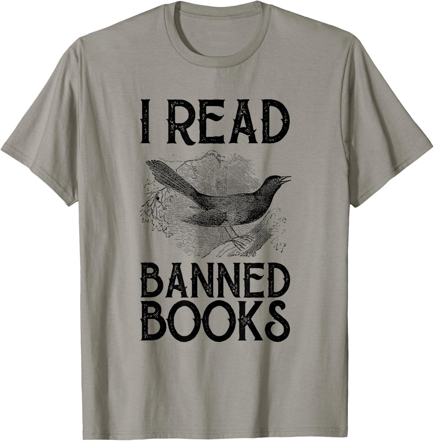 Book Lover's Vintage "I Read Banned Books" Reading Lovers T-Shirt - T-Shirt | Sand