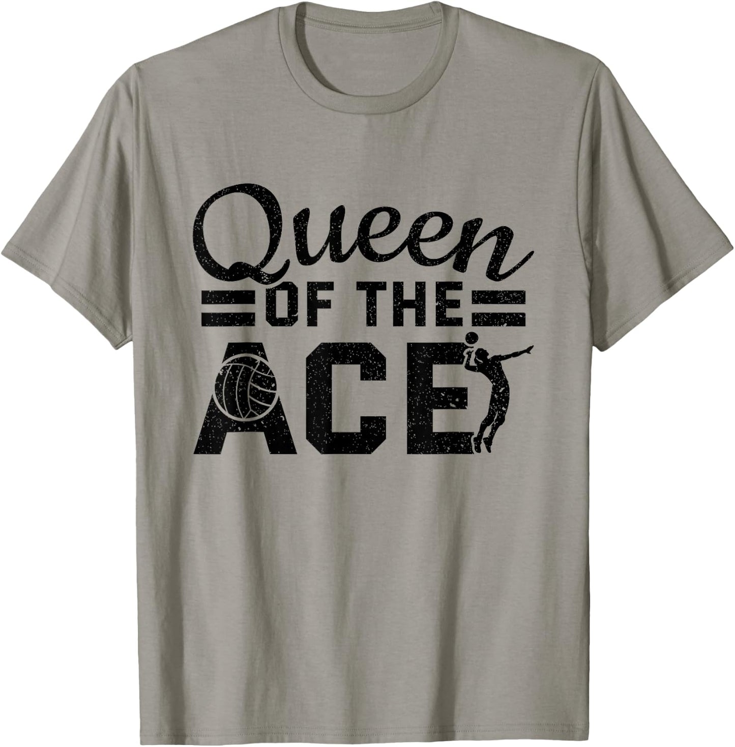 Volleyball Team Player Queen Of The Ace Women Volleyball T-Shirt - T-Shirt | Sand