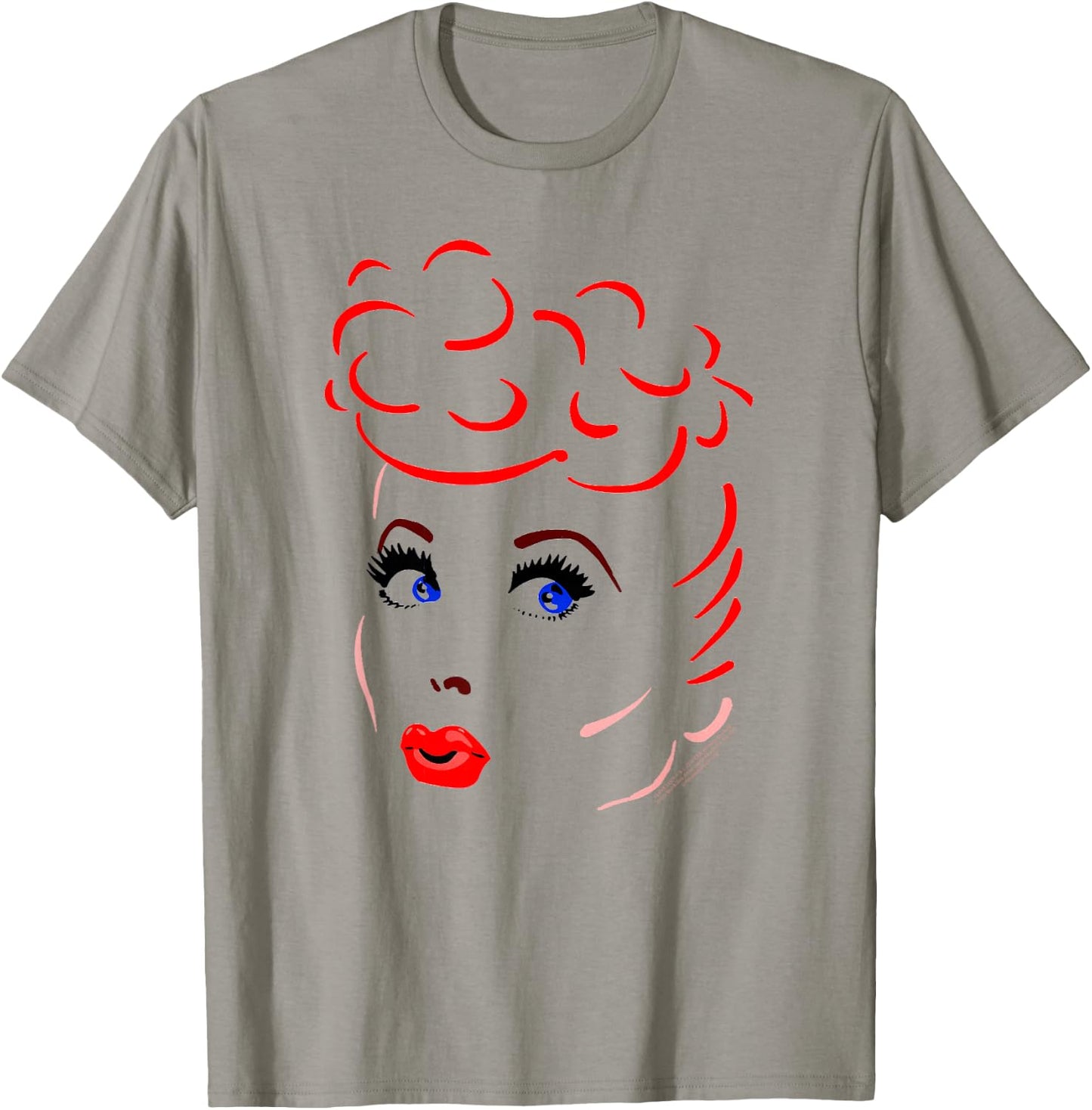 I Love Lucy Lines Face T-Shirt - T-Shirt | Sand