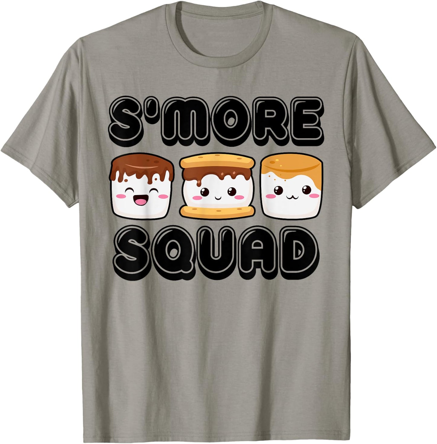 Smore Squad Camping Campfire Chocolate Marshmallow S'mores T-Shirt - T-Shirt | Sand