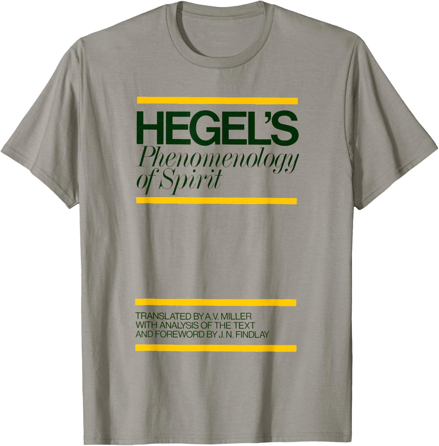 The Phenomenology of Spirit Hegel Book Cover T-Shirt - T-Shirt | Sand