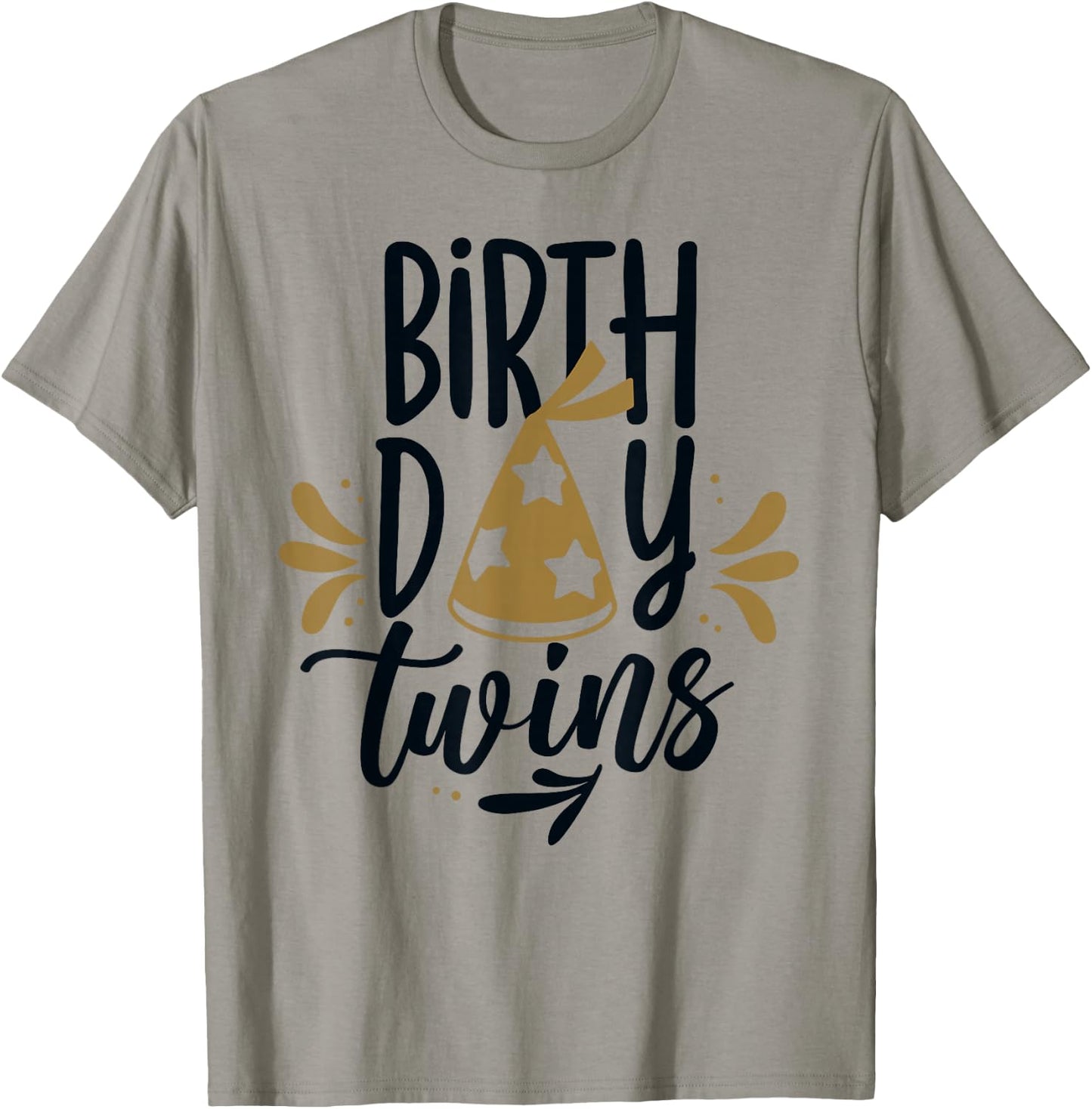 Birthday Twins Celebrate Cute Twin T-Shirt - T-Shirt | Sand