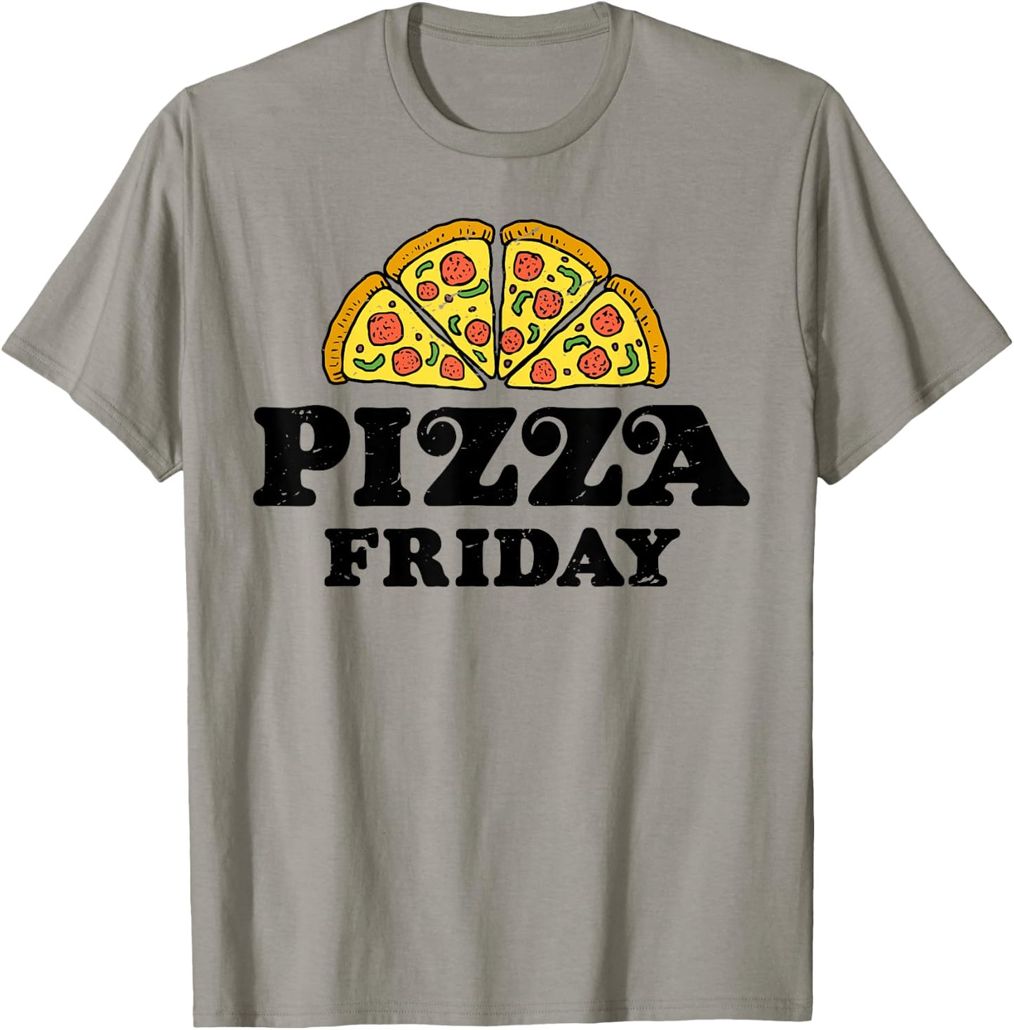 Pepperoni Pizza Friday Italian Food Lover Women Men Boys T-Shirt - T-Shirt | Sand