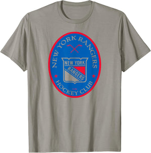 New York Rangers Iconic White Officially Licensed T-Shirt - T-Shirt | Sand