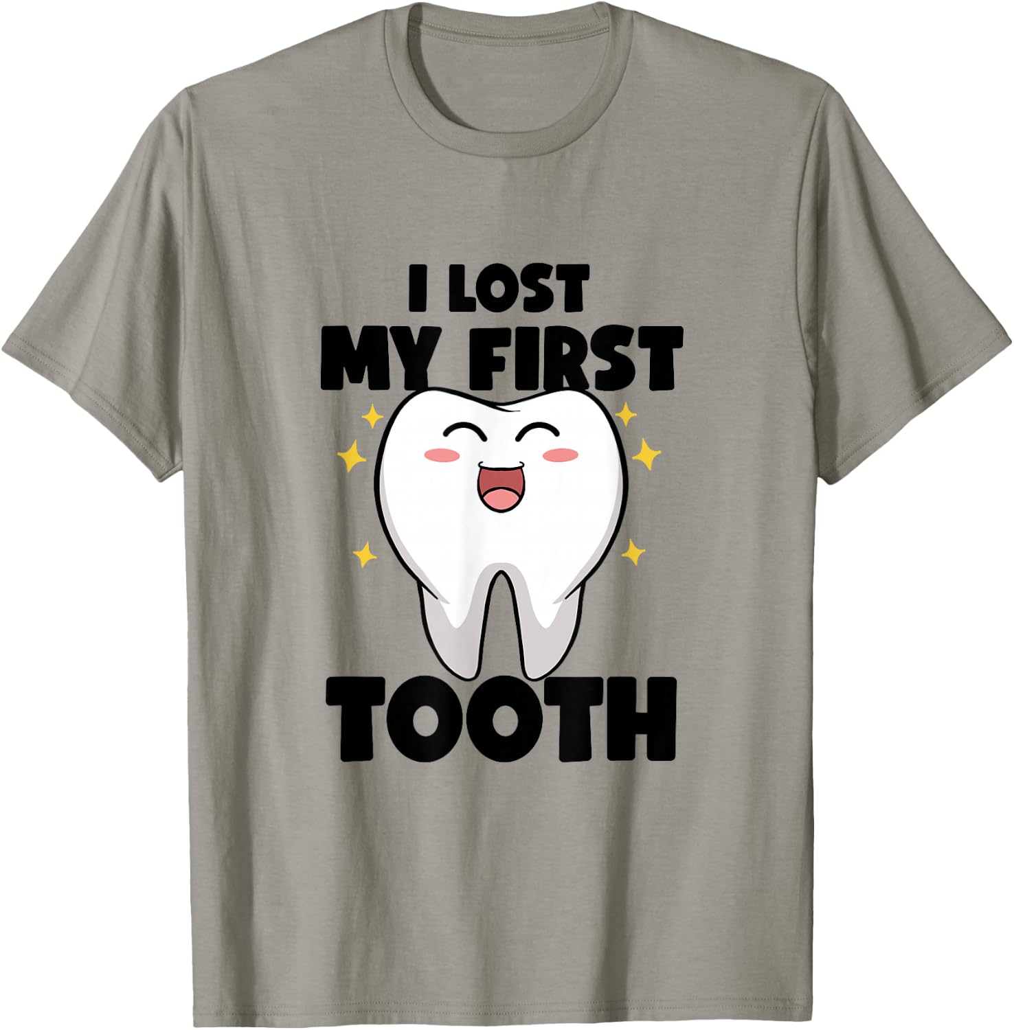 I Lost My First Tooth Kids Baby Teeth Pediatric Dentist T-Shirt - T-Shirt | Sand