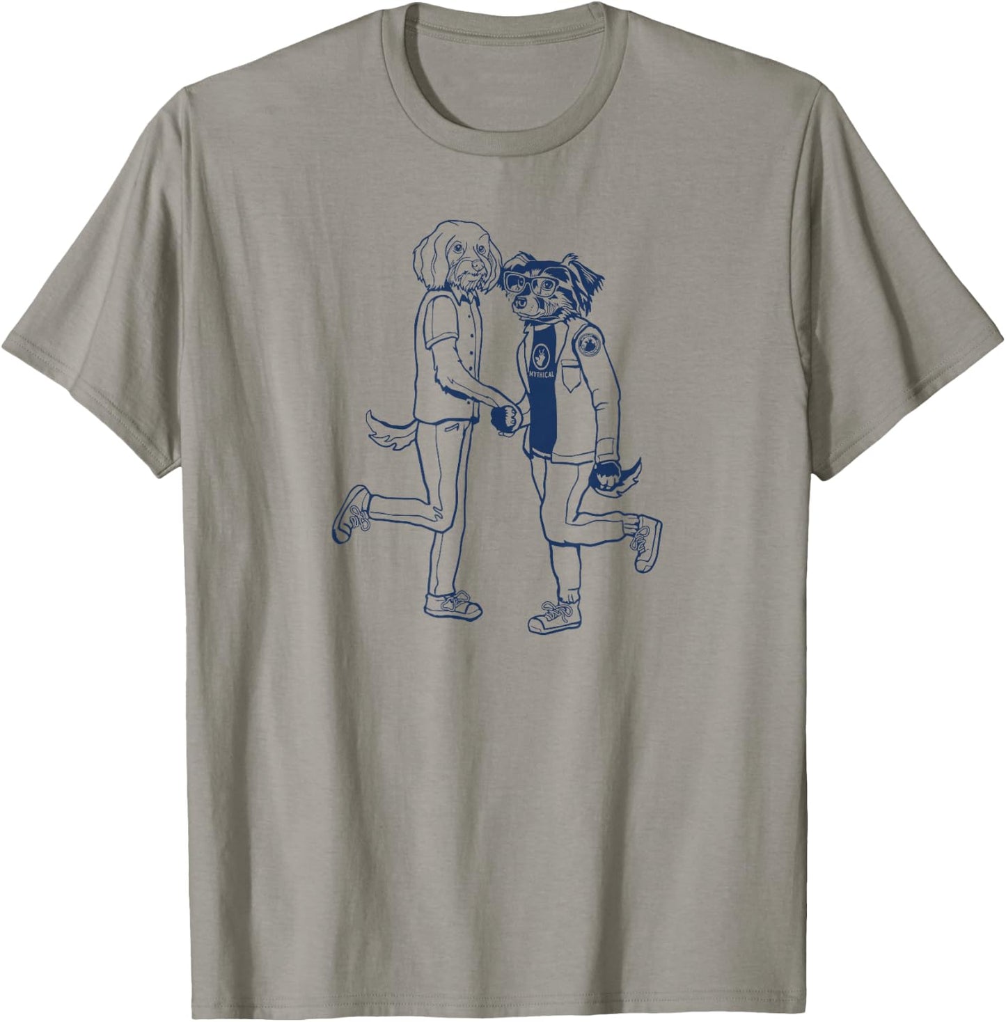 Mythical Handshake T-Shirt - T-Shirt | Sand