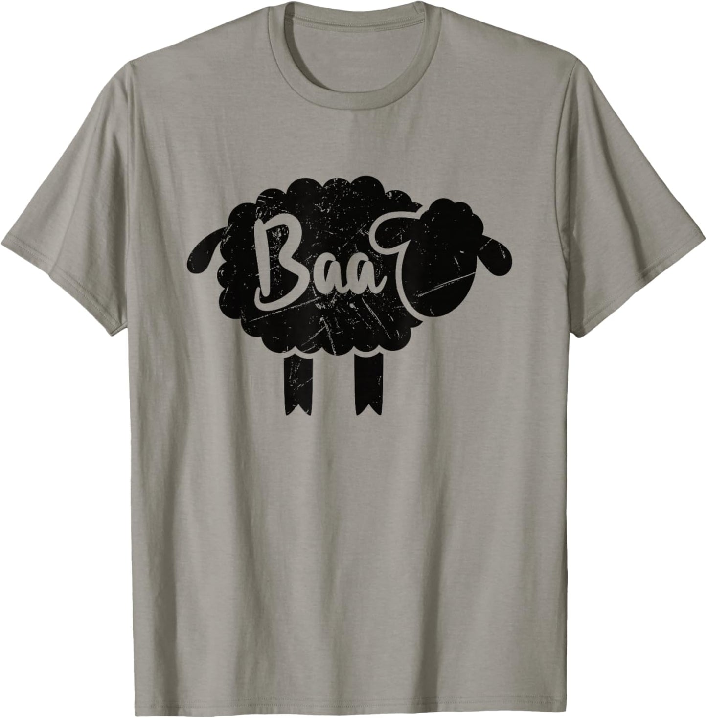 Cute Baa Sheep Sound Black Sheep Toy Lovers Gift T-Shirt - T-Shirt | Sand