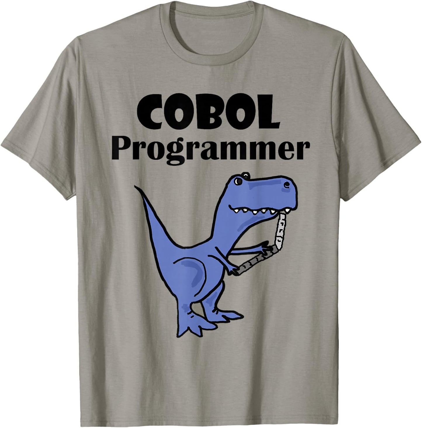 SmileteesJobs Funny T-rex Dinosaur COBOL Programmer T-Shirt - T-Shirt | Sand