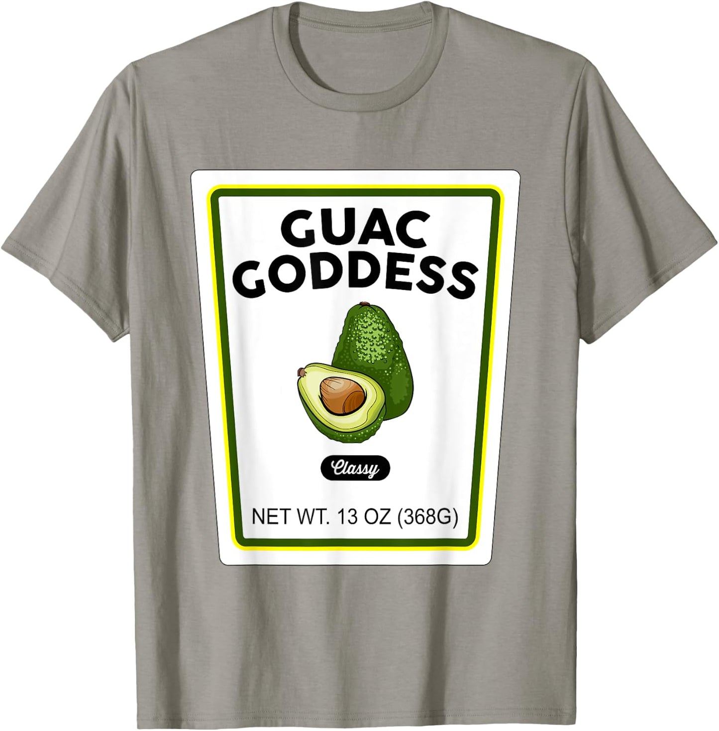 Halloween Matching Costume Guacamole Goddess Bottle Label T-Shirt - T-Shirt | Sand