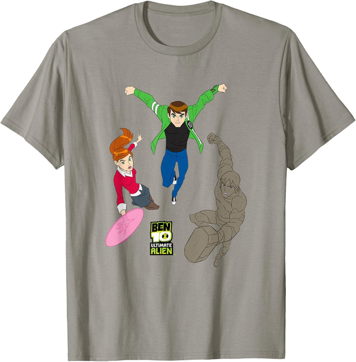 Ben 10 Ultimate Alien: Cosmic Destruction Main Heroes Trio T-Shirt - T-Shirt | Sand