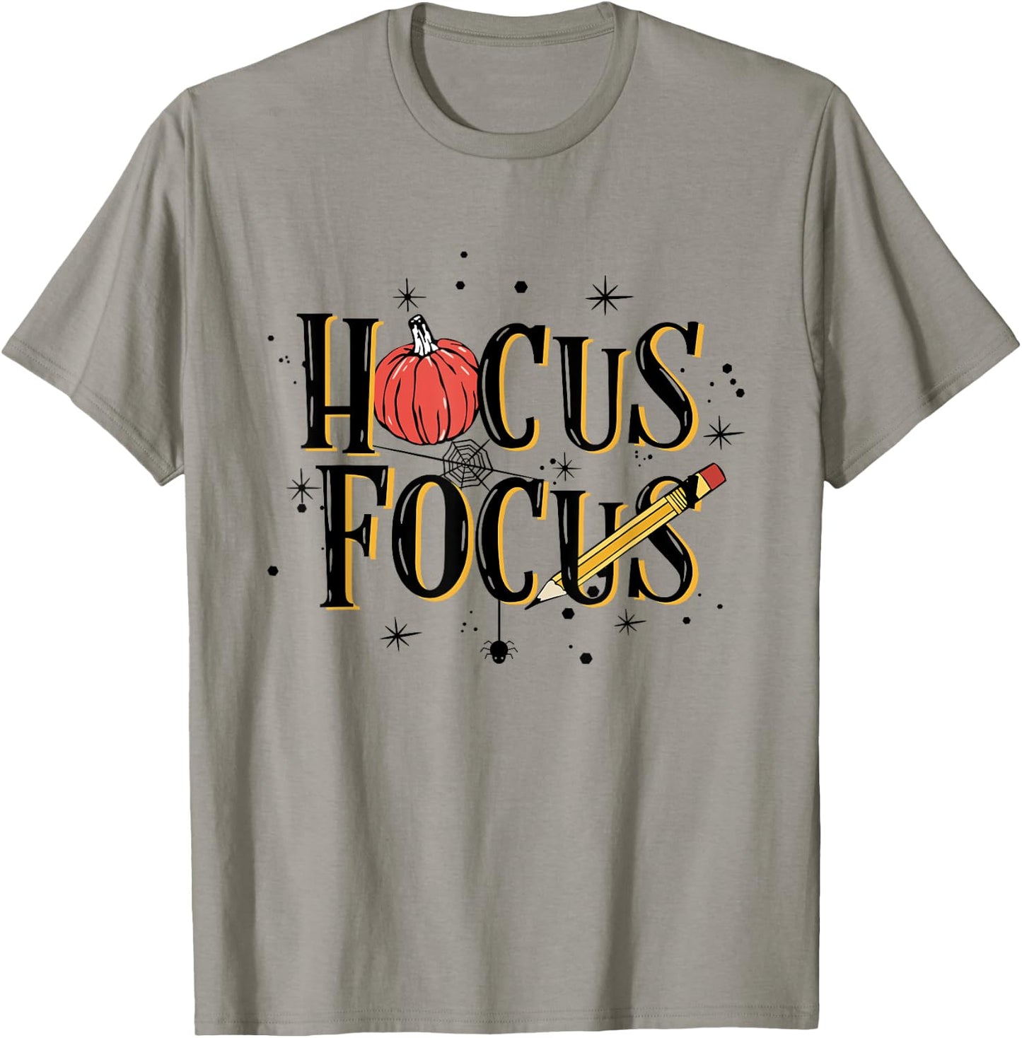 Women Hocus Focus Teacher Funny T-Shirt - T-Shirt | Sand