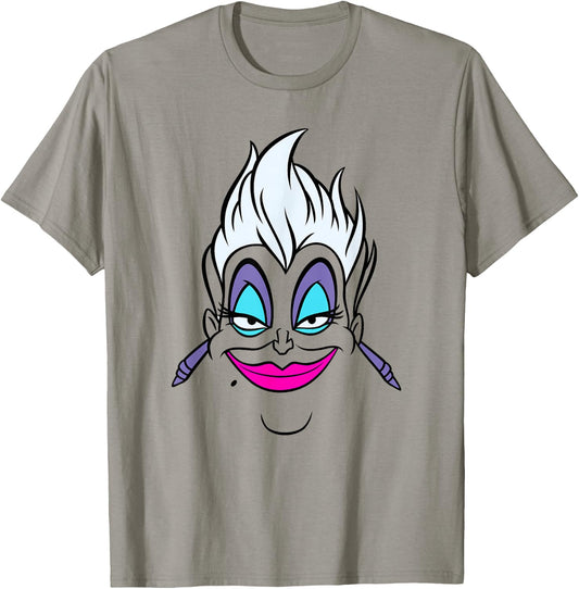 Disney Villains Ursula Big Face T-Shirt - T-Shirt | Sand