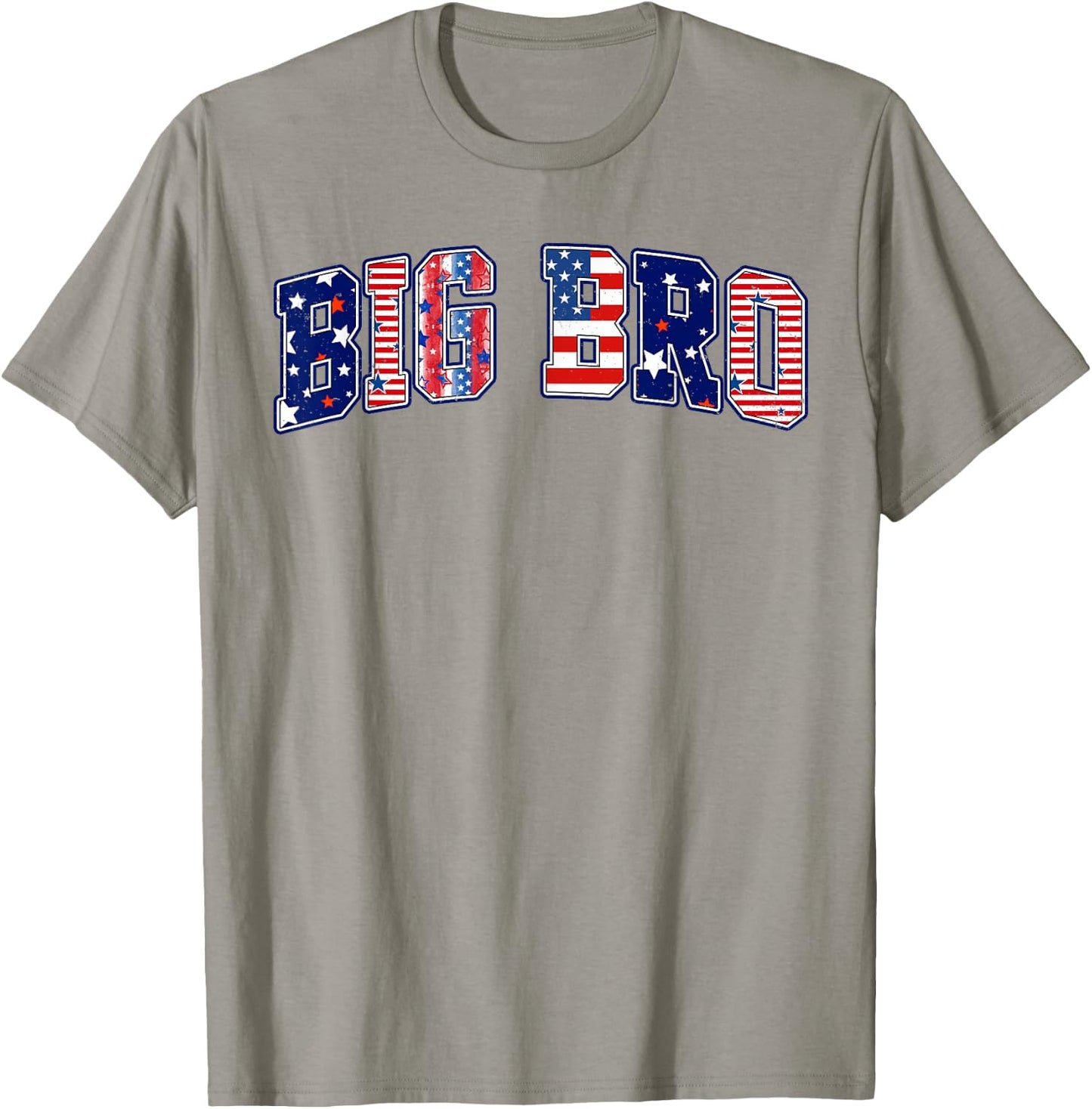Patriotic Big Bro 4th of July American Flag Independence Day T-Shirt - T-Shirt | Sand