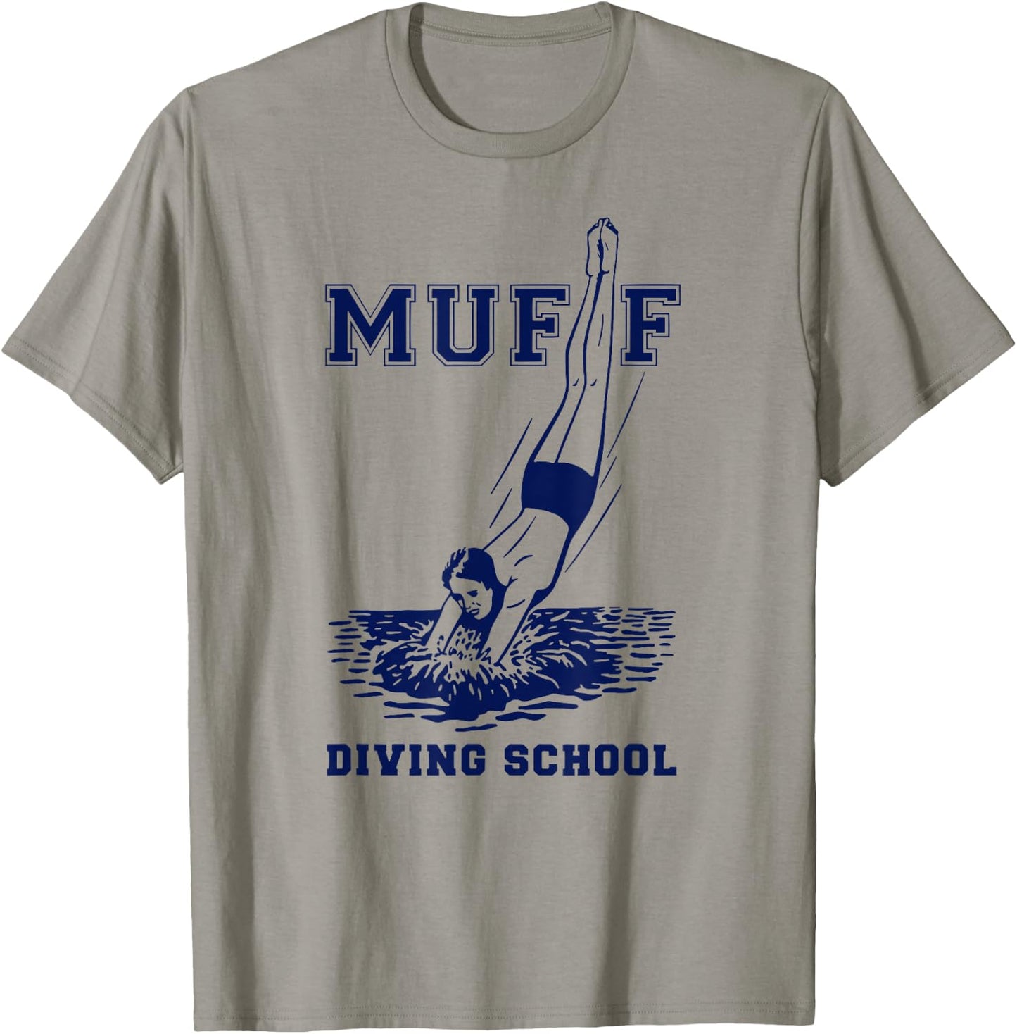 Muffs diving School | Funny Scuba Diving T-Shirt - T-Shirt | Sand