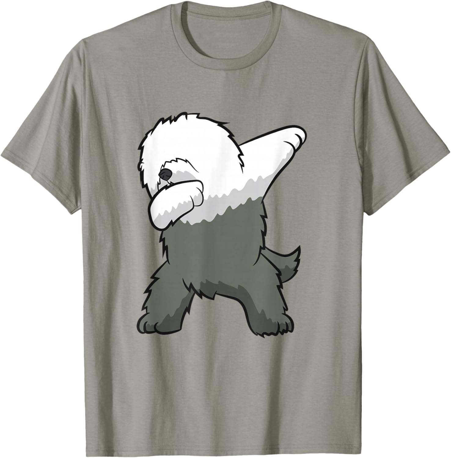 Old English Sheepdog Dog Dancing English Sheepdog T-Shirt - T-Shirt | Sand