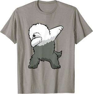 Old English Sheepdog Dog Dancing English Sheepdog T-Shirt - T-Shirt | Sand