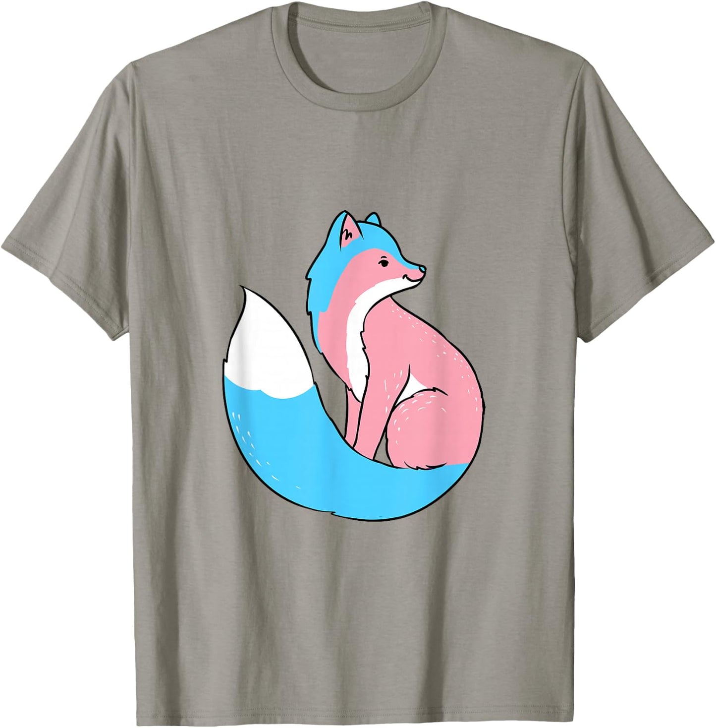 Trans Pride Fox Transgender T-Shirt - T-Shirt | Sand