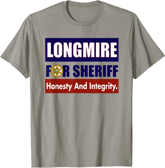Longmire for Sheriff T-Shirt - T-Shirt | Sand