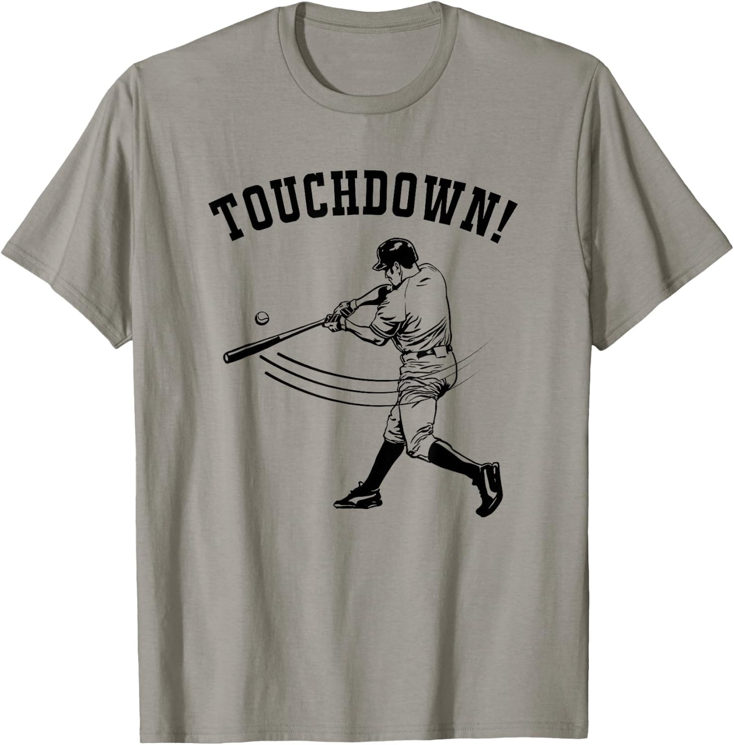 Touchdown Baseball - Funny Football Gift T-Shirt - T-Shirt | Sand