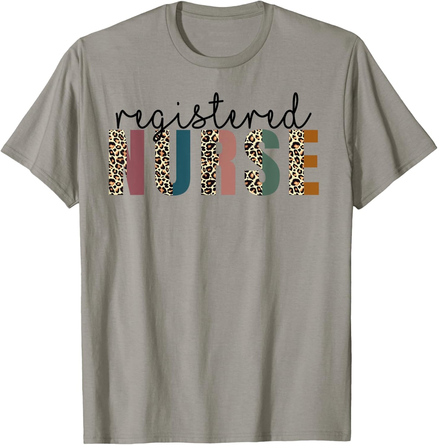 Leopard Nurse RN LPN for Registered Nurse Nurse's Day T-Shirt - T-Shirt | Sand
