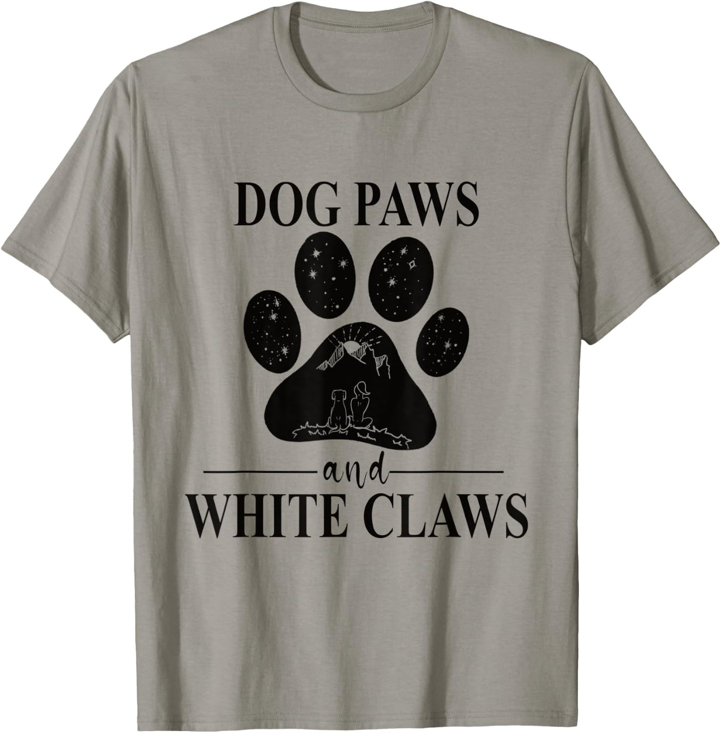 Dog Paws and White Claws - Dog Paw Mom Women Kids T-Shirt - T-Shirt | Sand